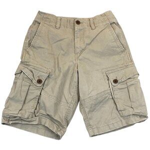 American Eagle Outfitters Mens Cargo Shorts Size 28 Outdoors Casual Beige Flex
